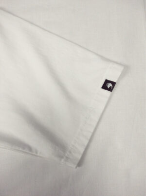 white t-shirt logo badge