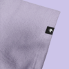 purple t-shirt logo badge