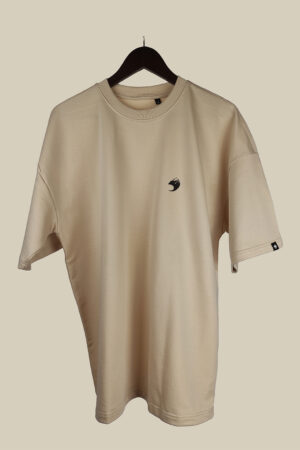 Dry Lake Logo Μπλούζα Μπεζ – Oversized Unisex T-shirt