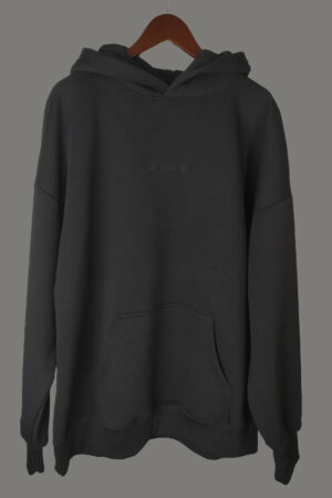 oversized black hoodie Dry Lake με κουκούλα και κεντημένο logo premium black unisex hoodie streetwear Dry Lake