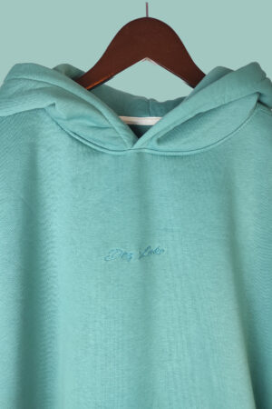 oversized mint hoodie Dry Lake με κουκούλα και κεντημένο logo premium mint unisex hoodie streetwear Dry Lake